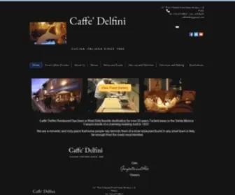 Caffedelfini.com(Caffe' Delfini Italian Restaurant) Screenshot