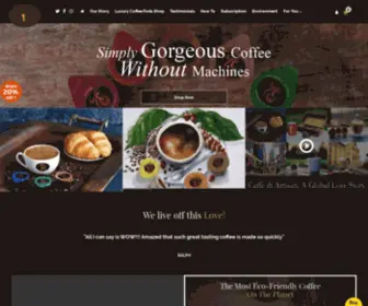 Caffediartisan.uk(Single Serve Liquid Coffee Pods Without Coffee Machines) Screenshot