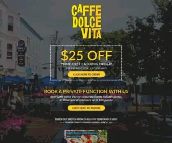 Caffedolcevita.com(Caffe Dolce Vita Providence RI Catering) Screenshot