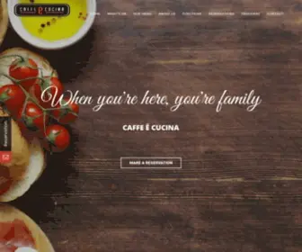 Caffeecucina.co.nz(Caffe é Cucina) Screenshot