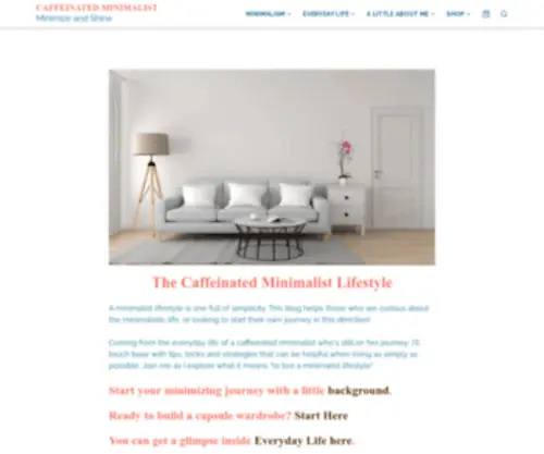 Caffeinatedminimalist.com(Caffeinatedminimalist) Screenshot