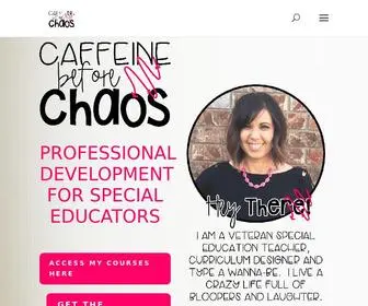 Caffeinebeforechaos.com(Caffeine Before Chaos) Screenshot