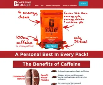 Caffeinebullet.com(Caffeine Bullets are mint chews) Screenshot