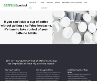 Caffeinecontrol.com(Avoid Caffeine Headaches) Screenshot