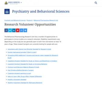 Caffeinedependence.org(Information about Caffeine Research Study) Screenshot