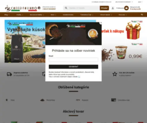Caffeitaliano.sk(Talianska káva) Screenshot