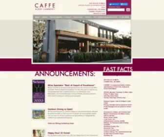 Caffelamberti.com(Caffe Aldo Lamberti) Screenshot