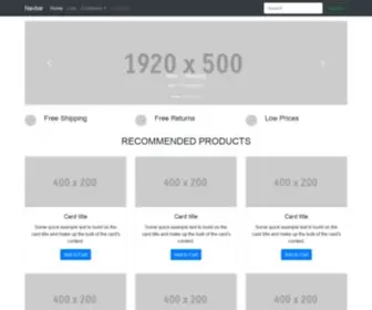 Caffel.co.uk(Bootstrap eCommerce Page Template) Screenshot