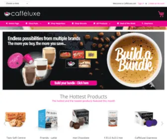 Caffeluxe.com(Cafféluxe) Screenshot