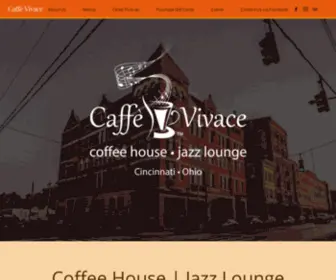 Caffevivace.com(Cincinnati jazz club and coffee shop) Screenshot