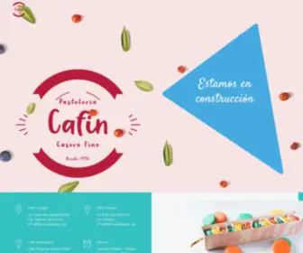 Cafin.com.mx(Pasteleria Fina) Screenshot