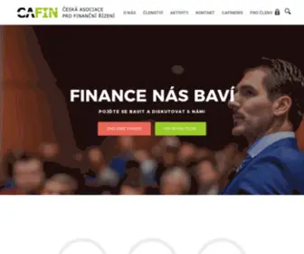 Cafin.cz(Česká asociace pro finanční řízení) Screenshot