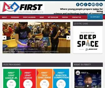 Cafirst.org(FIRST Robotics) Screenshot