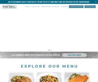 Cafishgrill.com(California Fish Grill) Screenshot