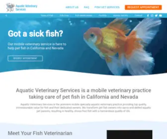 Cafishvet.com(Aquatic Veterinary Services) Screenshot