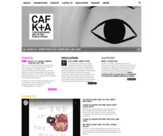 Cafka.org(Contemporary Art Forum) Screenshot