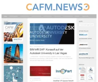 Cafm-News.de(Nachrichten zu Computer Aided Facility Management) Screenshot