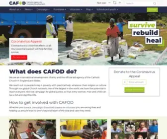 Cafod.org.uk(Catholic international development charity) Screenshot