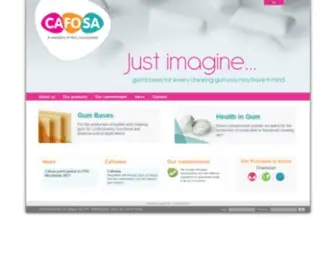 Cafosa.com(Manufacturer and Provider of Gum Base for Chewing GumCafosa) Screenshot