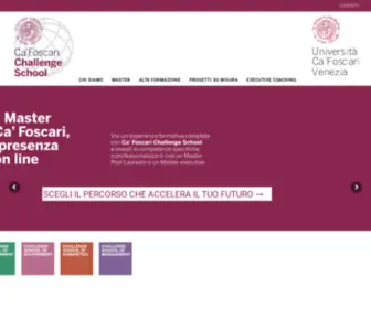 Cafoscarichallengeschool.it(Challenge School Ca' Foscari) Screenshot
