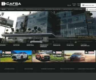 Cafsa.fi.cr(Grupo Financiero) Screenshot