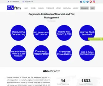 Caftm.com(Corporate Assistants of Financial and Tax Management) Screenshot