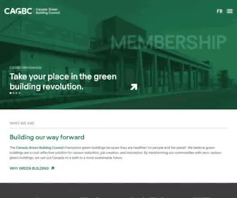 Cagbc.org(Canada Green Building Council (CAGBC)) Screenshot