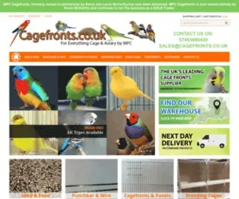 Cagefronts.co.uk(Bird & Aviary Punchbar Cage Fronts) Screenshot