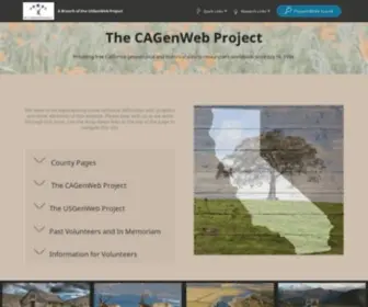 Cagenweb.org(The CAGenWeb Project) Screenshot