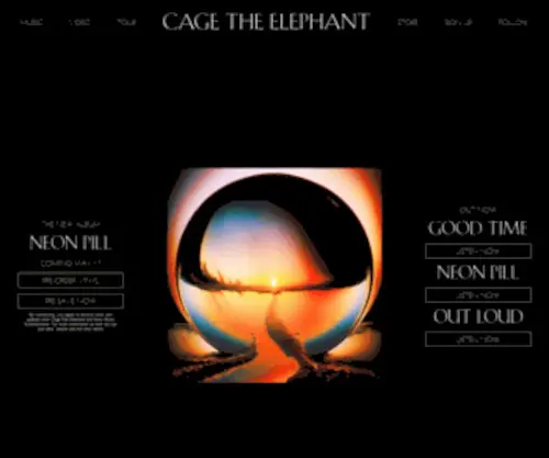 Cagetheelephant.com(Cage The Elephant) Screenshot