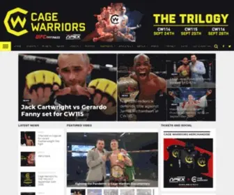 Cagewarriors.com(Cage Warriors) Screenshot