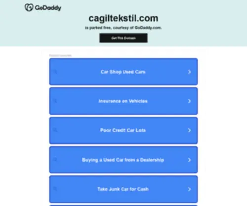 Cagiltekstil.com(CAGIL TEKSTIL) Screenshot