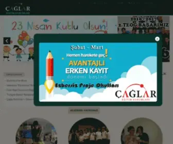 Caglarokullari.com(Çağlar Koleji) Screenshot