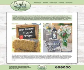 Caglesfamilyfarm.com(Cagle's Family Farm) Screenshot