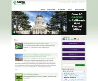Cagreens.org(Green Party of California (GPCA)) Screenshot