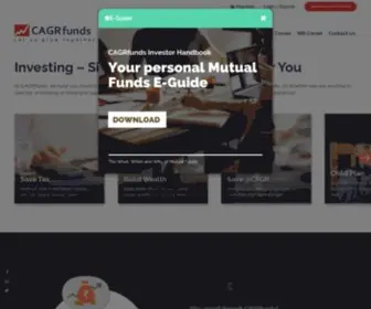 Cagrfunds.com(Investing in mutual funds made simple and personalized) Screenshot
