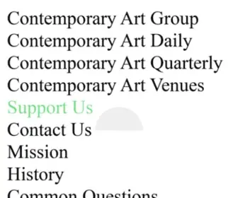Cagrp.org(Contemporary Art Group) Screenshot
