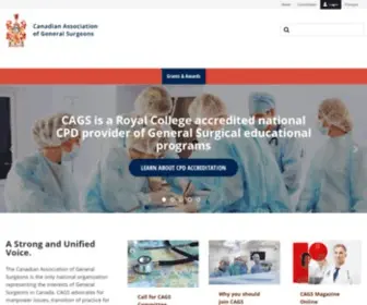 Cags-ACCG.ca(CAGS. The Canadian Association of General Surgeons) Screenshot