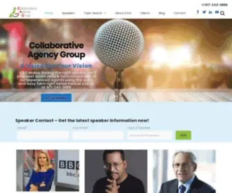 Cagspeakers.com(Collaborative Agency Group Speakers Bureau) Screenshot