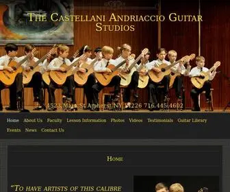 Caguitarstudios.com(The Castellani Andriaccio Guitar Studios) Screenshot