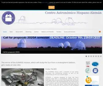Caha.es(Calar Alto Observatory. Calar Alto Observatory) Screenshot