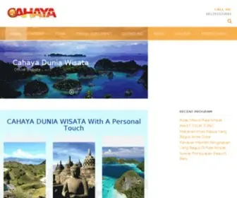 Cahayaduniawisata.com(CAHAYA DUNIA WISATA) Screenshot