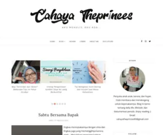 Cahayatheprinces.com(Cahaya theprinces) Screenshot