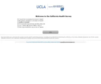 Cahealthsurvey.com(California Health Survey) Screenshot