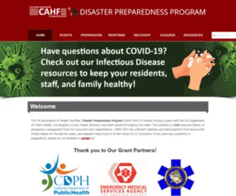 Cahfdisasterprep.com(CAHF Disaster Preparedness Preparation Home) Screenshot