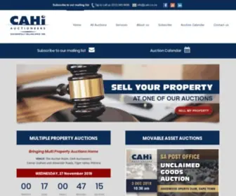 Cahi.co.za(Auctioneers in Pretoria selling movable and fixed property) Screenshot