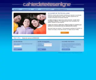 Cahierdetextesenligne.fr(Cahier De Textes En Ligne) Screenshot