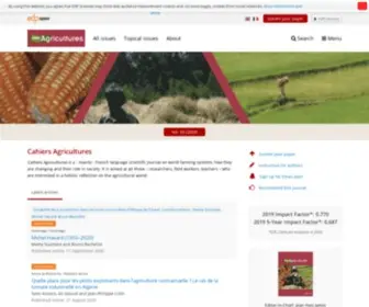 Cahiersagricultures.fr(Cahiers Agricultures) Screenshot