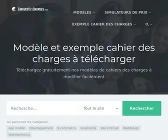 Cahiersdescharges.com(Téléchargez des modèles de cahiers de charges gratuits) Screenshot