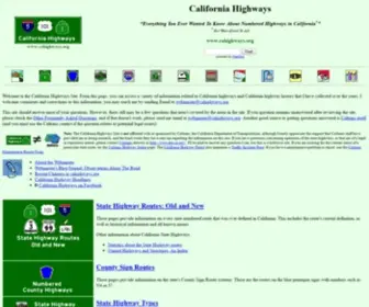 Cahighways.org(California Highways) Screenshot